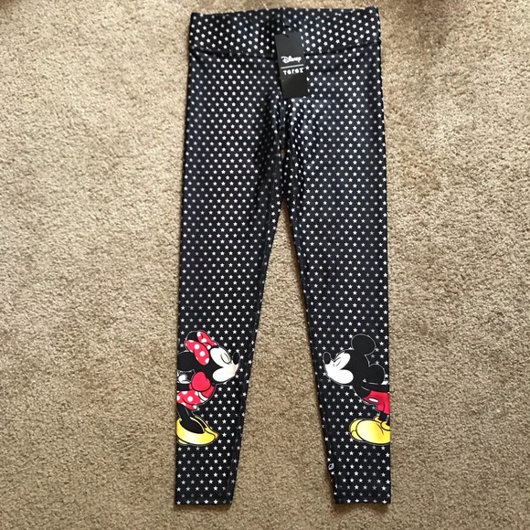 Terez Pants - Disney by Terez Minnie and Mickey Kissing Leggings